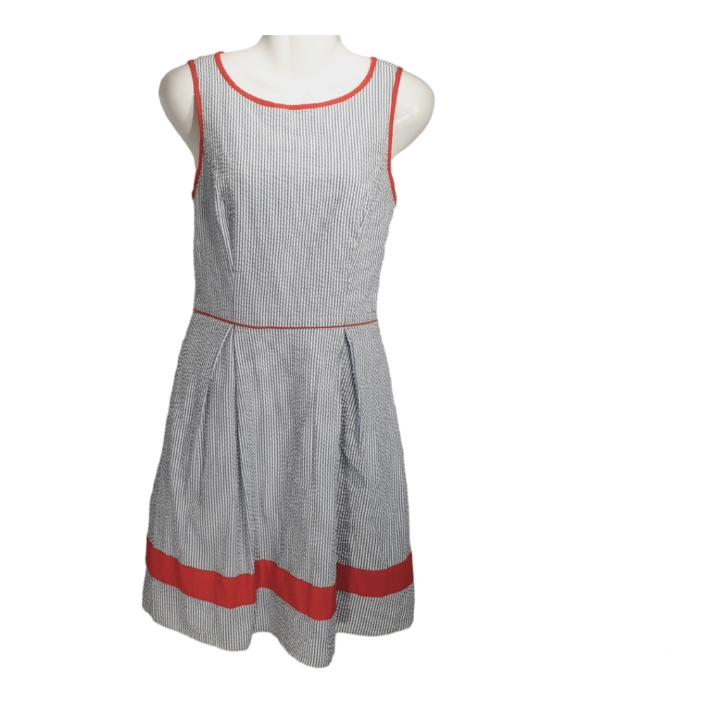 Jessica Simpson Dress Seersucker Sleeveless Size 8